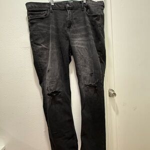 Old Navy black distressed slim jeans Size 42" men
